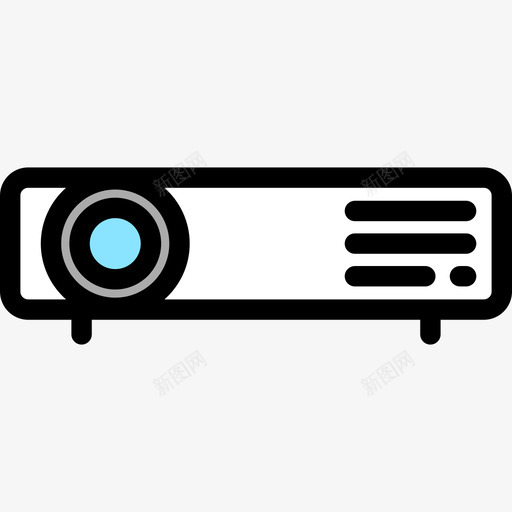 投影仪电子8线性彩色图标svg_新图网 https://ixintu.com 投影仪 电子8 线性彩色