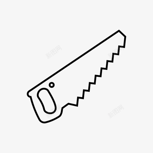 锯子刀片刀具图标svg_新图网 https://ixintu.com 农业 刀具 刀片 园艺 锯子