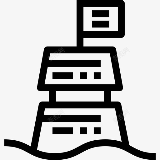 浮标潜水3线性图标svg_新图网 https://ixintu.com 浮标 潜水3 线性