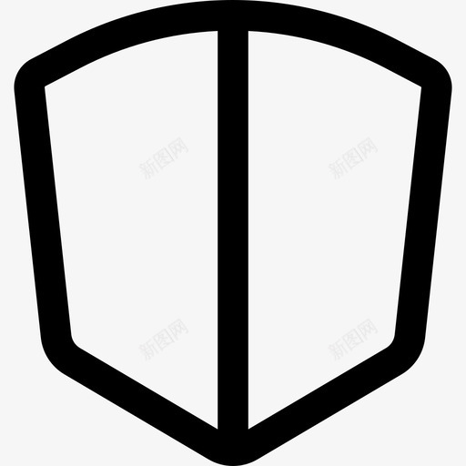 盾牌高中组2直线型图标svg_新图网 https://ixintu.com 直线型 盾牌 高中组2