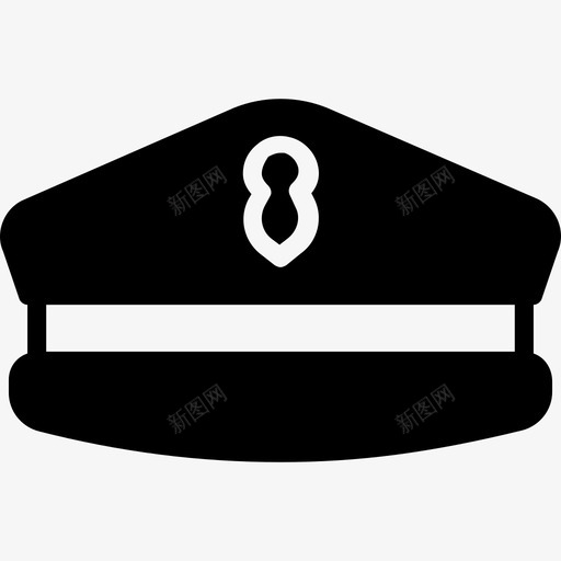 帽子军徽3填充图标svg_新图网 https://ixintu.com 军徽3 填充 帽子