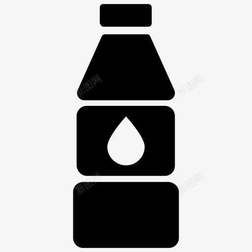 水瓶海滩和野营雕文图标svg_新图网 https://ixintu.com 水瓶 海滩和野营雕文图标