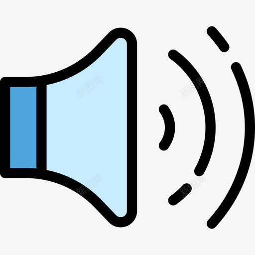 音量网页导航颜色线型颜色图标svg_新图网 https://ixintu.com 线型颜色 网页导航颜色 音量