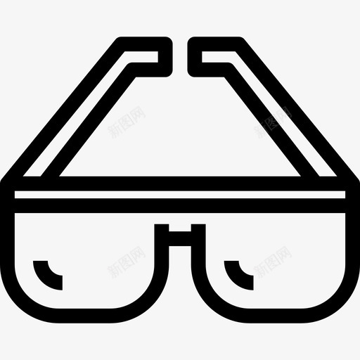 太阳镜夏季3直线型图标svg_新图网 https://ixintu.com 夏季3 太阳镜 直线型