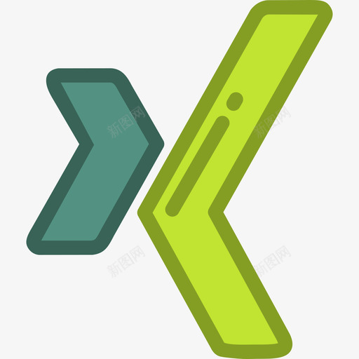 邢社交媒体7线性颜色图标svg_新图网 https://ixintu.com 社交媒体7 线性颜色 邢