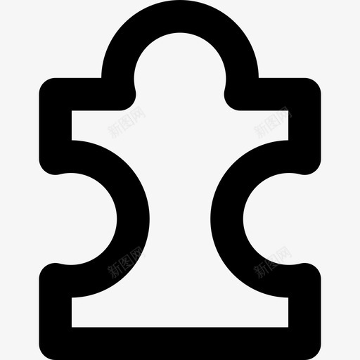拼图20个形状线形图标svg_新图网 https://ixintu.com 20个形状 拼图 线形