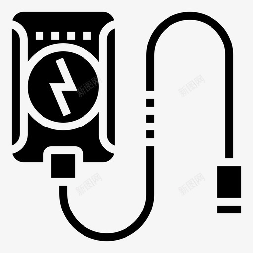 电池备用电源图标svg_新图网 https://ixintu.com usb 备用 应急电源 电池 电源 背包客标志