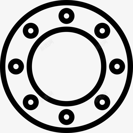 花环节日图标集线形svg_新图网 https://ixintu.com 线形 节日图标集 花环