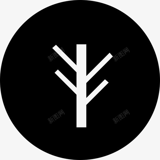 树树枝木材图标svg_新图网 https://ixintu.com 木材 树 树木 树枝
