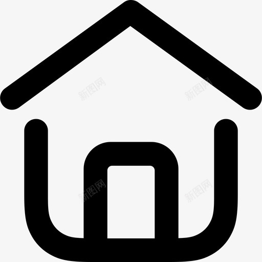 住宅住宿建筑物图标svg_新图网 https://ixintu.com 住宅 住宿 建筑物 房屋 财产