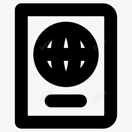 护照证件身份证图标svg_新图网 https://ixintu.com 各种尺寸的基本图标 护照 旅行 签证 证件 身份证