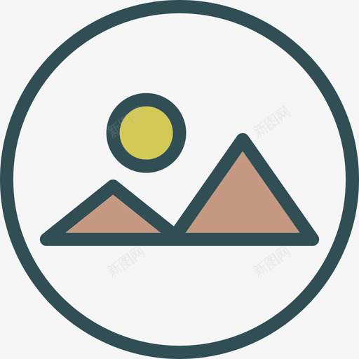 景观照片3线性颜色图标svg_新图网 https://ixintu.com 景观 照片3 线性颜色