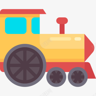 火车婴儿图标元素扁平图标