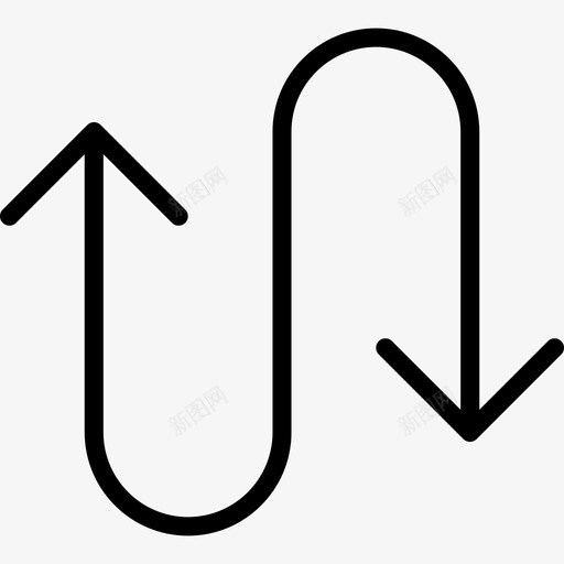 弧形箭头箭头组直线图标svg_新图网 https://ixintu.com 弧形箭头 直线 箭头组