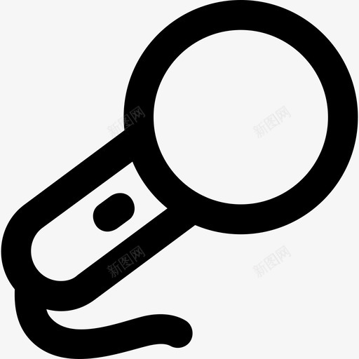 麦克风通信2粗体圆形图标svg_新图网 https://ixintu.com 粗体圆形 通信2 麦克风