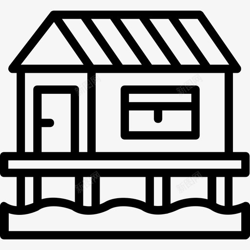 住宅室外4直线图标svg_新图网 https://ixintu.com 住宅 室外4 直线