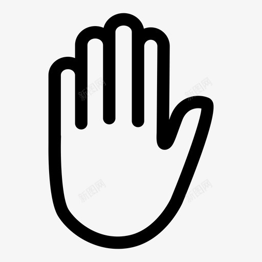 停挡手图标svg_新图网 https://ixintu.com 停 手 挡