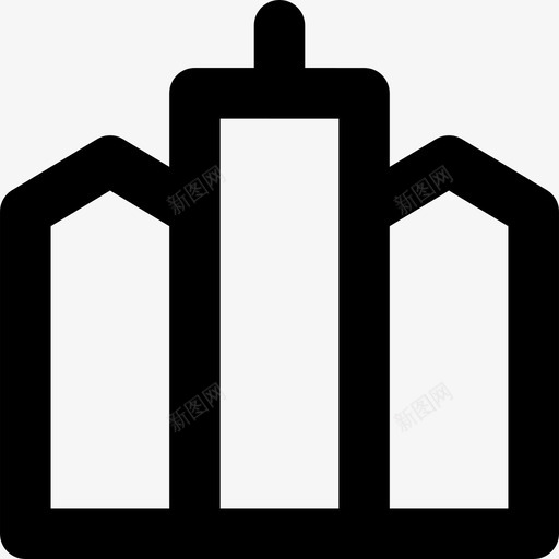 建筑城市环境线性图标svg_新图网 https://ixintu.com 城市环境 建筑 线性