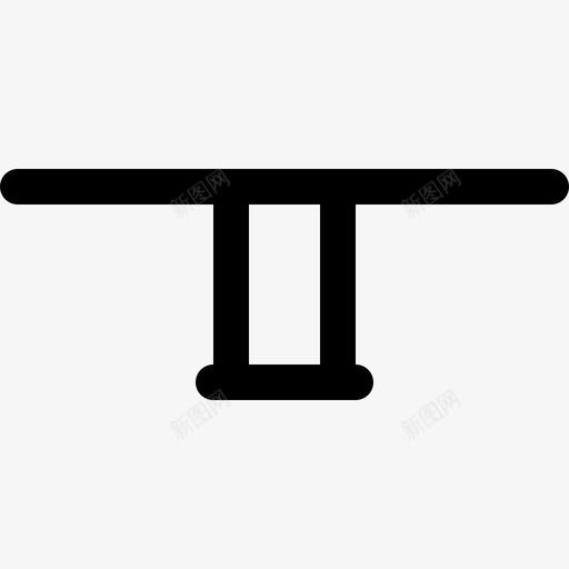 桌子家具1832px线图标svg_新图网 https://ixintu.com 32px线 家具18 桌子