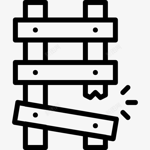 直线结构梯子图标svg_新图网 https://ixintu.com 直线结构梯子
