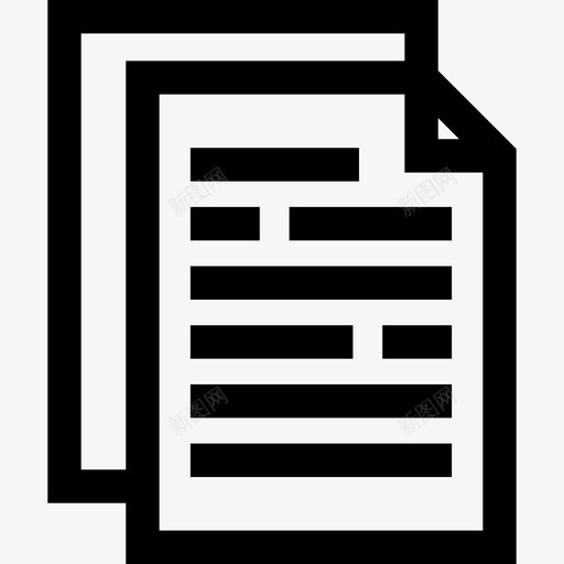 文件银行和金融7线性图标svg_新图网 https://ixintu.com 文件 线性 银行和金融7