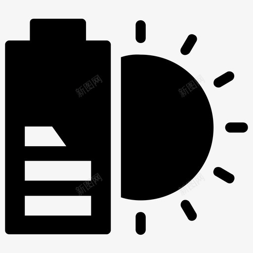 太阳能充电可再生能源太阳能电池图标svg_新图网 https://ixintu.com 人工智能雕文图标 可再生能源 太阳能 太阳能充电 太阳能电池