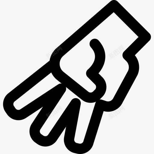 手印棒球系列直线型图标svg_新图网 https://ixintu.com 手印 棒球系列 直线型