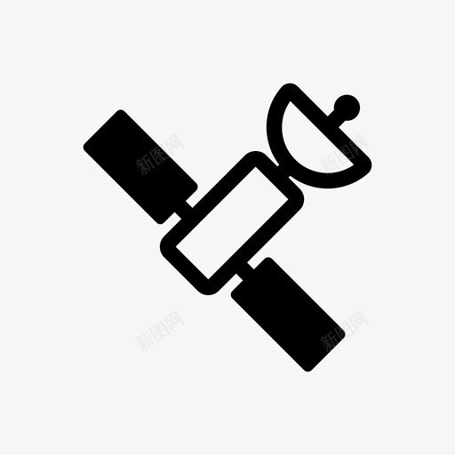 钨铬钴合金连接互联网图标svg_新图网 https://ixintu.com 互联网 互联网图标 卫星 连接 钨铬钴合金