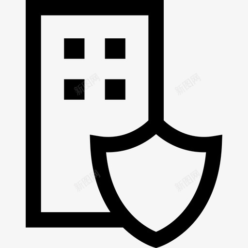 办公室房地产4直线型图标svg_新图网 https://ixintu.com 办公室 房地产4 直线型