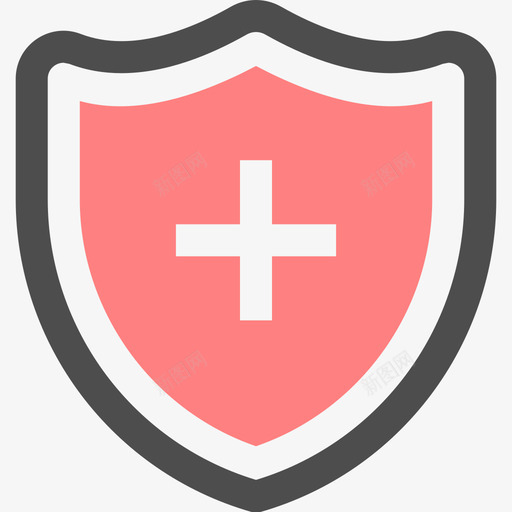 护盾健康3彩色图标svg_新图网 https://ixintu.com 健康3 彩色 护盾