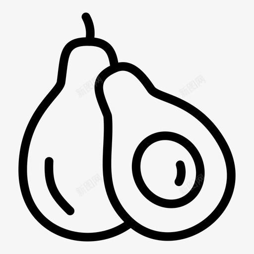 采购产品鳄梨甜点水果图标svg_新图网 https://ixintu.com 水果 水果和蔬菜 甜品 甜点 采购产品鳄梨 鳄梨片