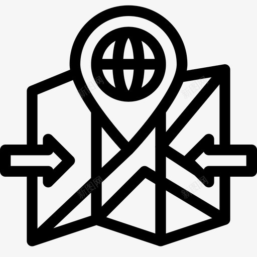 地图和位置gpspin图标svg_新图网 https://ixintu.com gps pin 商业计划 地图和位置