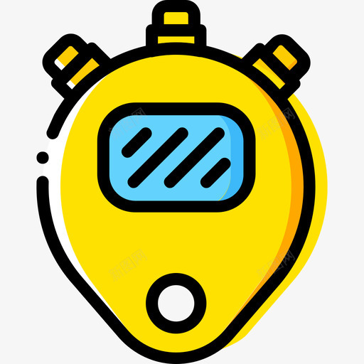 计时器健身2黄色图标svg_新图网 https://ixintu.com 健身2 计时器 黄色
