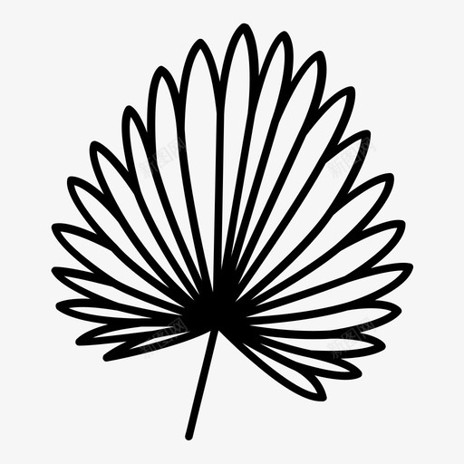 棕榈叶自然热带图标svg_新图网 https://ixintu.com 棕榈叶 热带 自然 花卉图标