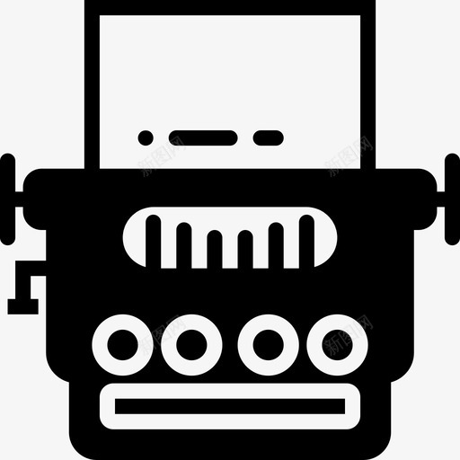 打字机技术套件填充图标svg_新图网 https://ixintu.com 填充 打字机 技术套件