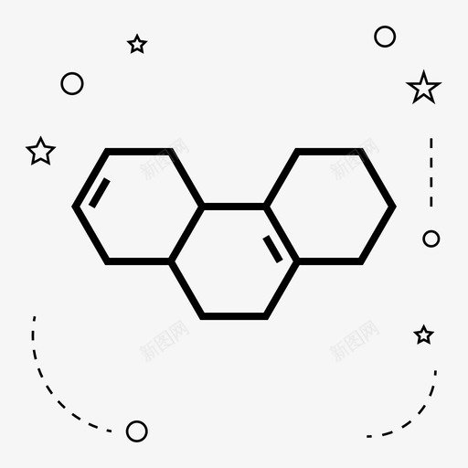 链化学化合物图标svg_新图网 https://ixintu.com 分子 化合物 化学 学校 链
