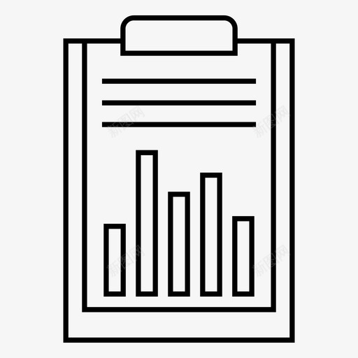 图表剪贴板文档图标svg_新图网 https://ixintu.com 业务图表和线条图 剪贴板 图表 工作表 报表 文档 纸张