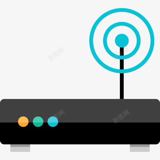 Wifi电子设备11扁平图标svg_新图网 https://ixintu.com Wifi 扁平 电子设备11