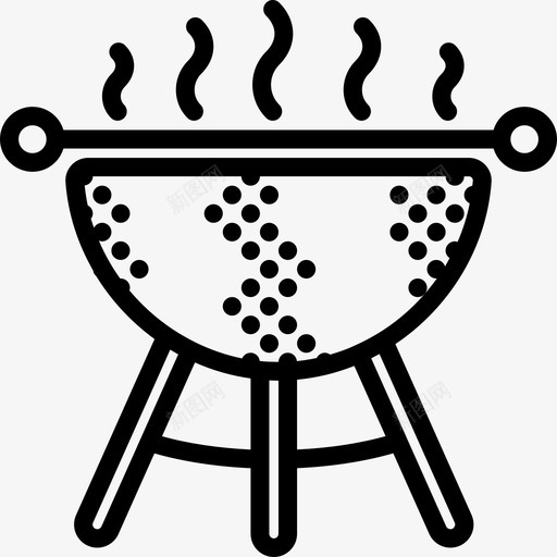 烧烤假日汇编线性图标svg_新图网 https://ixintu.com 假日汇编 烧烤 线性