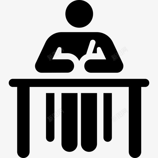 学生学校象形图2填充图标svg_新图网 https://ixintu.com 填充 学校象形图2 学生