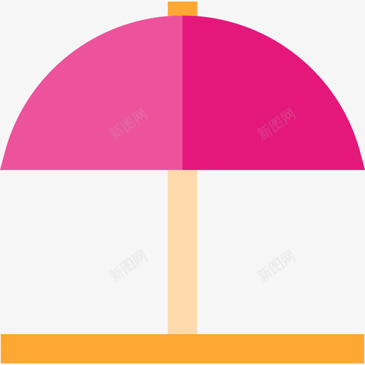 太阳伞旅行套装扁平图标svg_新图网 https://ixintu.com 太阳伞 扁平 旅行套装