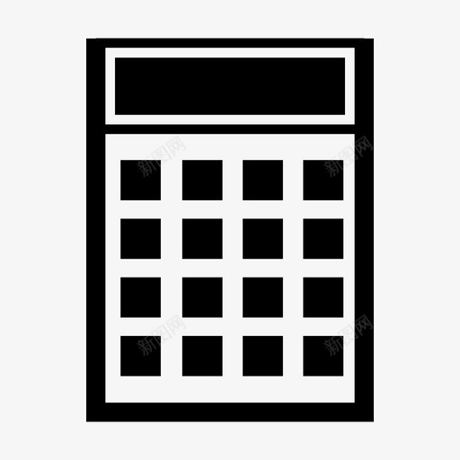 计算器计数电器图标svg_新图网 https://ixintu.com 工具 成套电子设备 电器 电子 计数 计算器