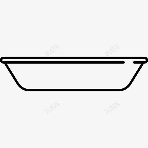 盘子食品和饮料8128px线图标svg_新图网 https://ixintu.com 128px线 盘子 食品和饮料8
