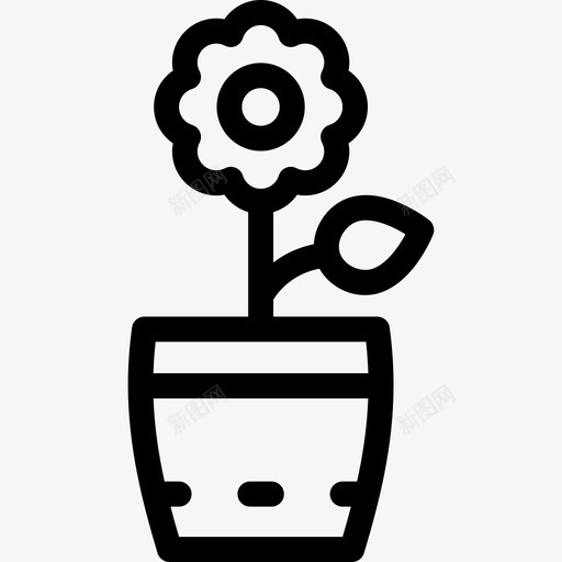 花生态与自然4线性图标svg_新图网 https://ixintu.com 生态与自然4 线性 花