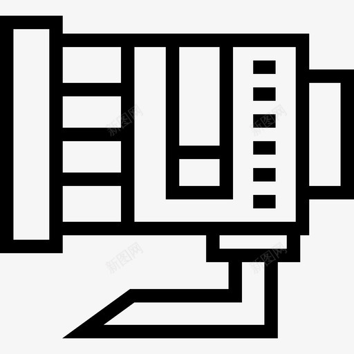 镜头2de2相机和配件线性线性图标svg_新图网 https://ixintu.com 2de2相机和配件线性 线性 镜头