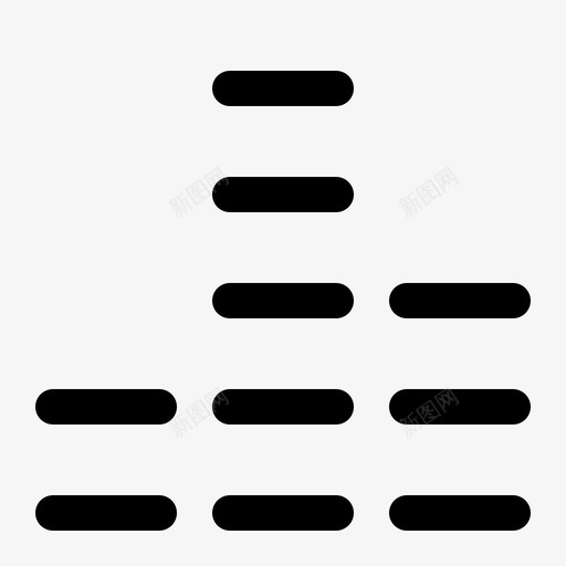 声级均衡器电平图标svg_新图网 https://ixintu.com 均衡器 声级 播放 电平 音乐 音乐和多媒体线路图标集