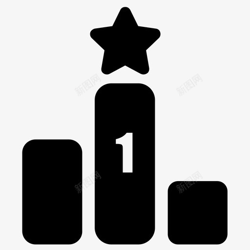 明星竞争对手位置图标svg_新图网 https://ixintu.com 位置 明星 用户界面 竞争对手 赢家