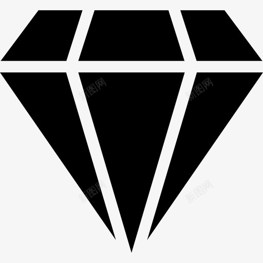钻石商业图标资产填充svg_新图网 https://ixintu.com 商业图标资产 填充 钻石
