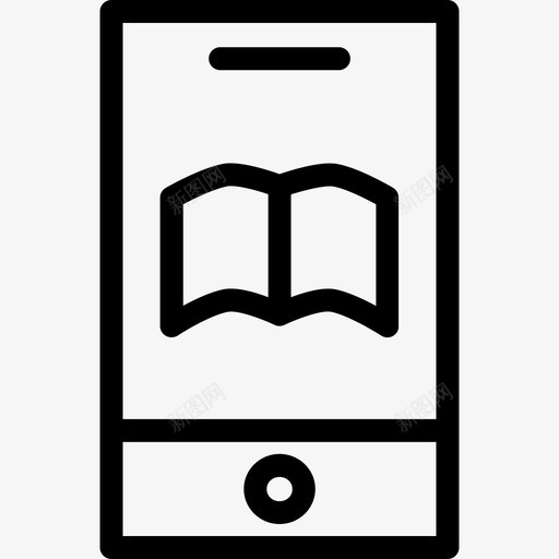 智能手机学校图标集2线性svg_新图网 https://ixintu.com 学校图标集2 智能手机 线性