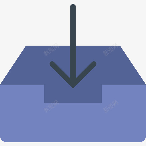 收件箱对话资产扁平图标svg_新图网 https://ixintu.com 对话资产 扁平 收件箱